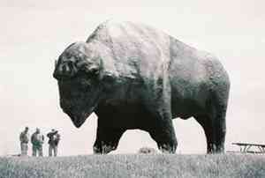 World's Largest Buffalo Monument - Jamestown, ND 58401